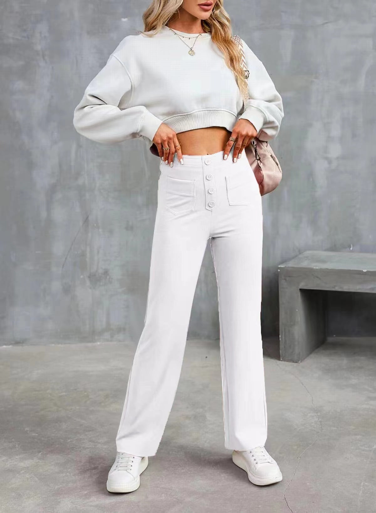 🔥GROSSER VERKAUF-49% RABATT🔥Lässige Damen Stretch-Hose mit hoher Taille