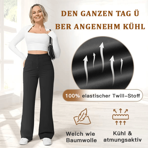 🔥GROSSER VERKAUF-49% RABATT🔥Lässige Damen Stretch-Hose mit hoher Taille