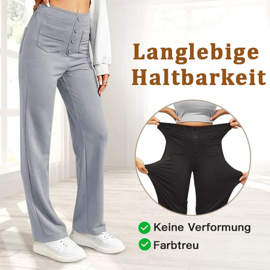 🔥GROSSER VERKAUF-49% RABATT🔥Lässige Damen Stretch-Hose mit hoher Taille